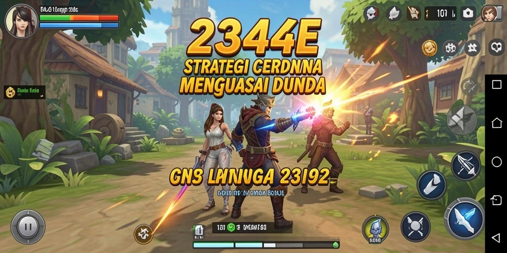Tampilan gameplay 234E menunjukkan pertempuran strategis yang mendebarkan.