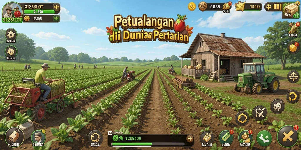 Tampilan gameplay seru di dunia pertanian 3126SLOT.