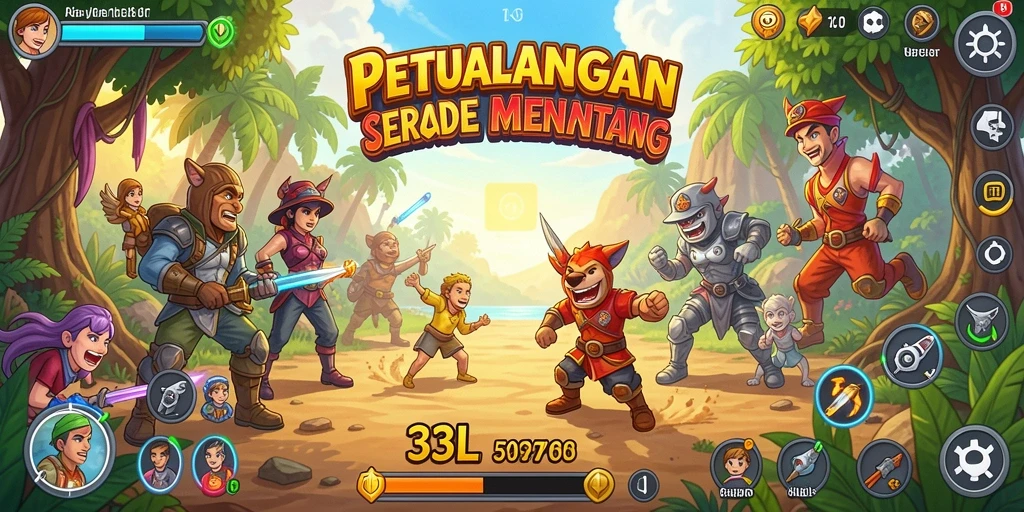 Tampilan gameplay 33L yang penuh aksi dan tantangan.