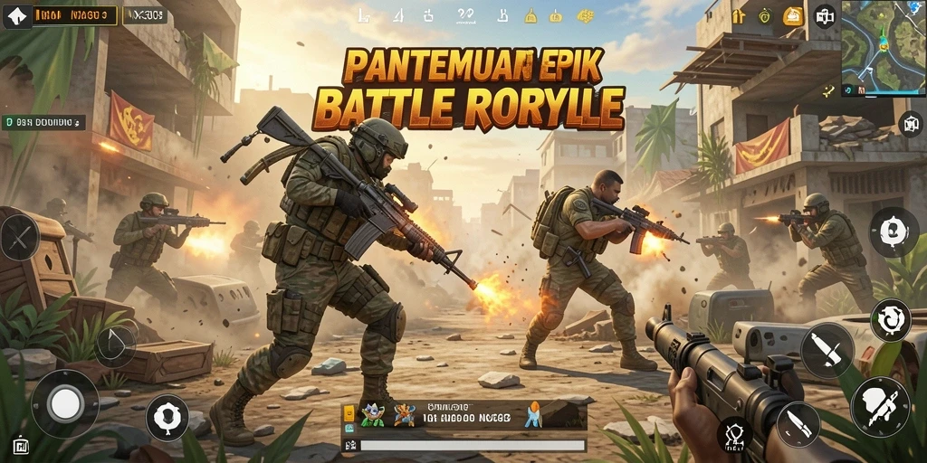 Gameplay seru dan intens dari NX303 dalam pertempuran Battle Royale.
