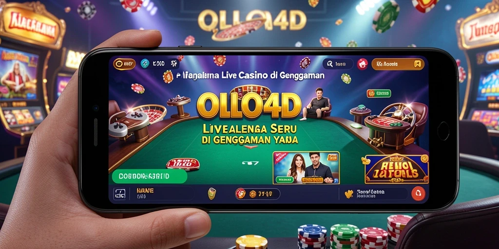 Tampilan gameplay Live Casino yang menarik dan interaktif di OLLO4D.