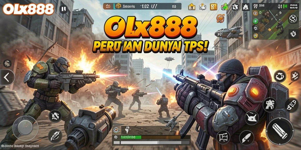 Gameplay seru dari OLX888 dengan pertempuran TPS yang menegangkan.